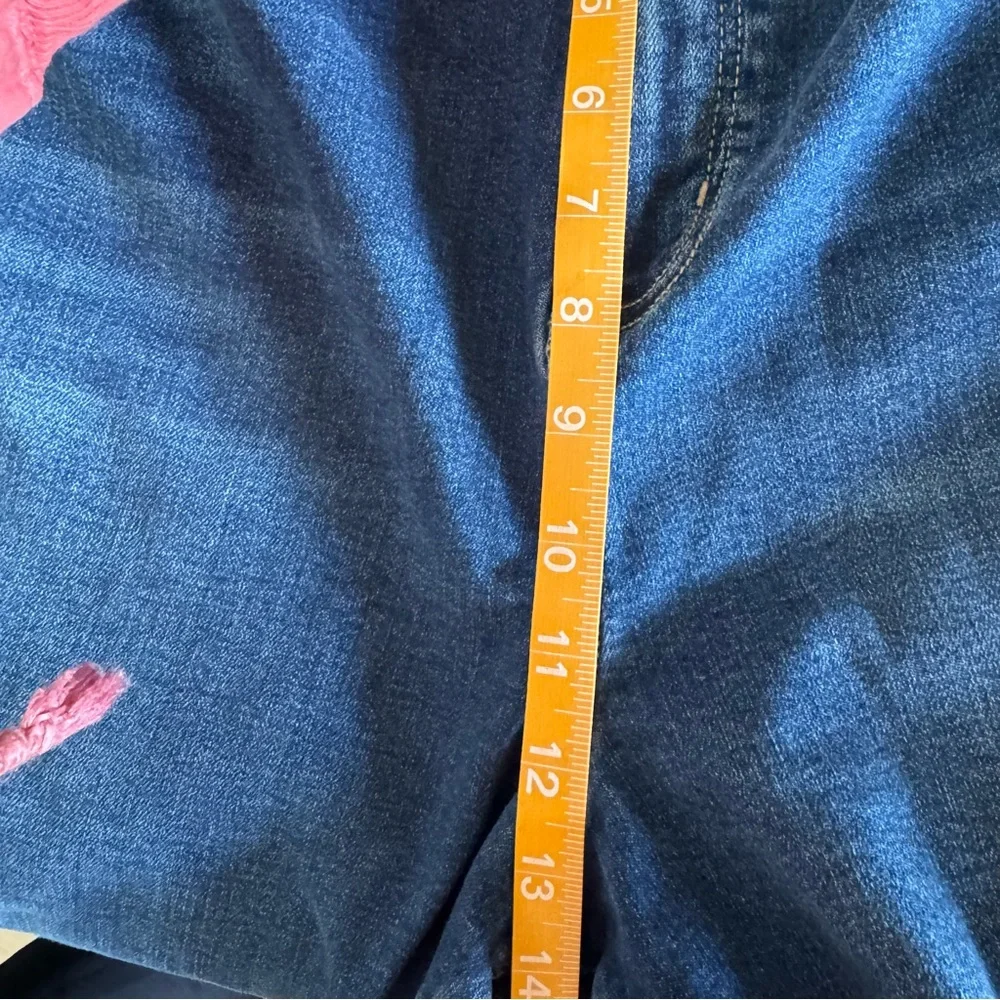 Abercrombie & Fitch curve love high rise blue flare jeans plus size 24 short